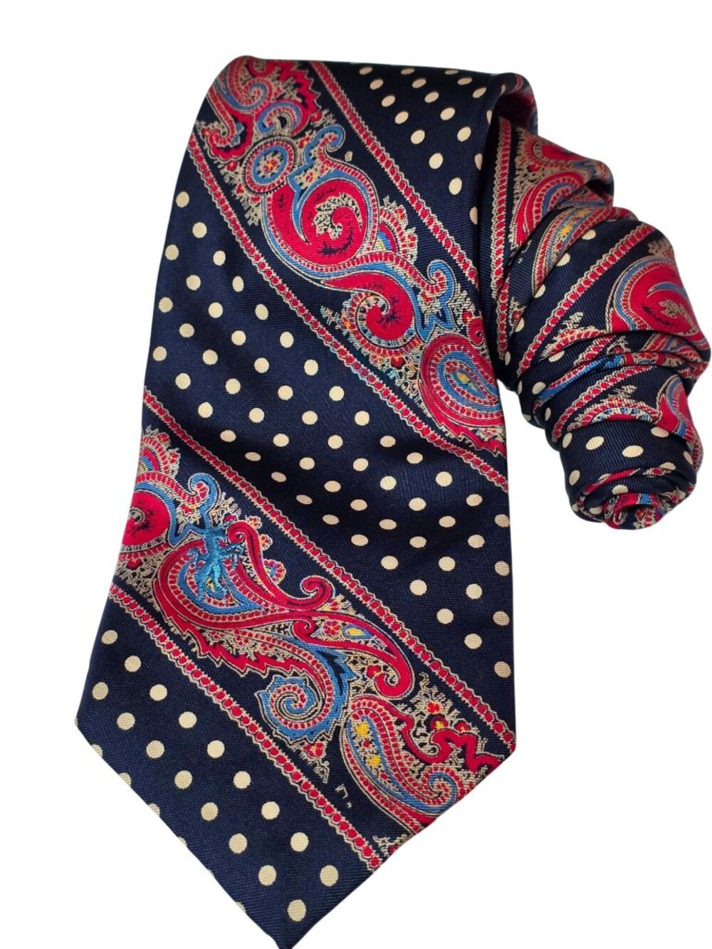 Bronzini Paisely Silk Tie (SKU#1190)
